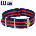 Ремешок NATO Seatbelt LLI сине-красный