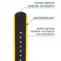 Ремешок NATO Seatbelt черный с желтым кантом