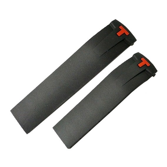 Ремешок Tissot для часов PRS 330, черный с красным, 20 мм
