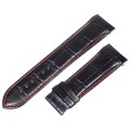 Ремешок Tissot для часов Couturier, черный с красным, 23 мм