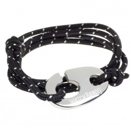 Браслет с морским крюком WatchBandit Black, шнур