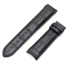 Черный ремешок 22 мм для часов Tissot Couturier (совместимый)