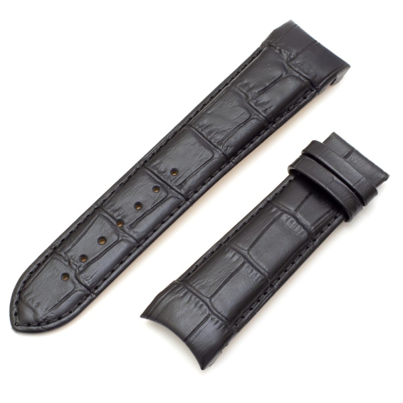 Черный ремешок 23 мм для часов Tissot Couturier (совместимый) - Купить вмагазине Ремешоп