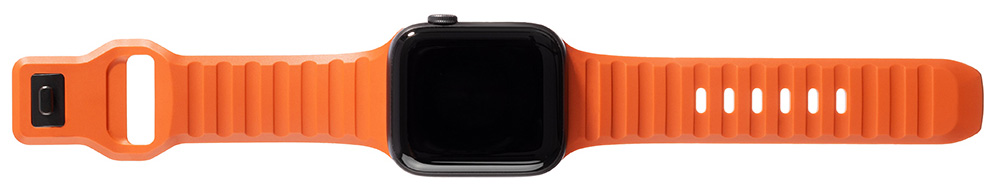 Ремешок DuoS для Apple Watch, оранжевый силикон