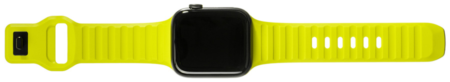 Ремешок DuoS для Apple Watch, салатовый силикон