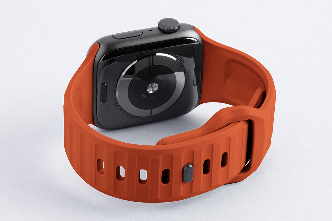 Ремешок для Apple Watch, оранжевый силикон