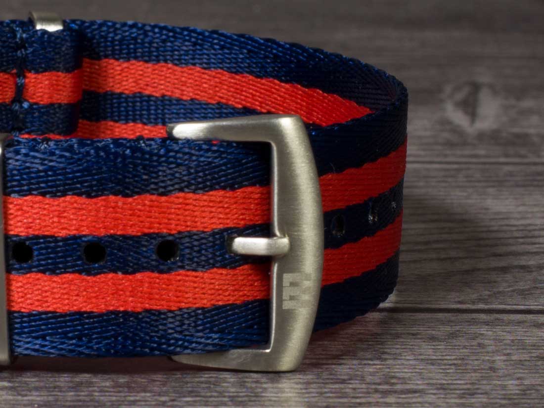 Ремешок NATO Seatbelt LLI сине-красный