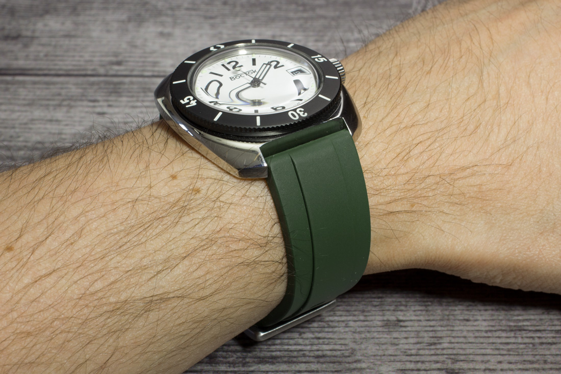 Каучуковый ремешок для часов RUST Type I зелёный