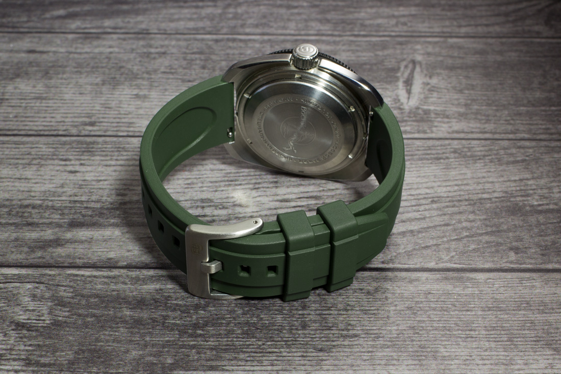 Каучуковый ремешок для часов RUST Type I зелёный