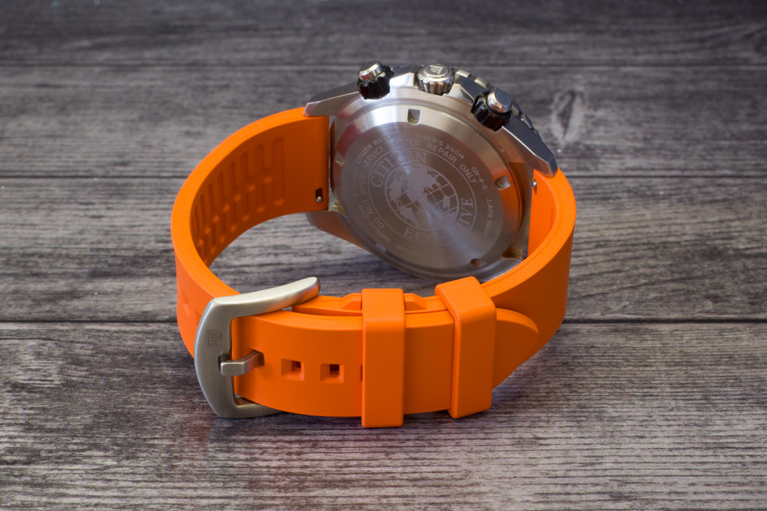 Каучуковый ремешок для часов RUST Type II оранжевый